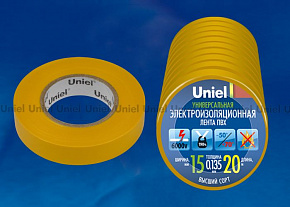 UNIEL (04506) UIT-135P 20/15/10 YEL Изоляционная лента