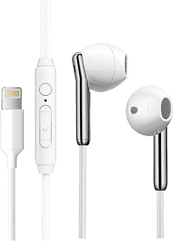 AKSBERRY (6900328310017) Y3 с микрофоном Lightning, белый