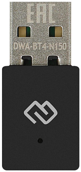 DIGMA Сетевой адаптер WiFi + Bluetooth DWA-BT4-N150 N150 USB 2.0 (ант.внутр.) 1ант. (упак.:1шт)