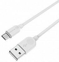 BOROFONE (6957531090014) BX14 USB (m)-microUSB (m) 2.0m - белый Кабель