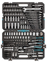 GROSS Набор инструментов 216 предметов, 120 зубьев, CrV 1/2", 3/8", 1/4" 14157 Наборы инструмента