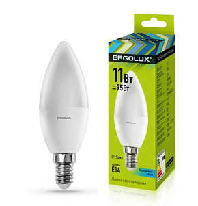 ERGOLUX (13619) LED-C35-11W-E14-4K Лампа