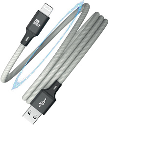AKSBERRY (6900307940013) X164 Magnetic USB-A - Lightning, серый Кабель