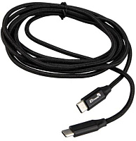 ELTRONIC Кабель Type-C to Type-C 2.0м ( 1-48) 3.0A/60W TPE оплетка (черный) в пакете