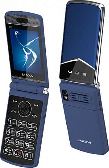 MAXVI E11 Blue/Silver Телефон мобильный