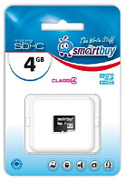 SMARTBUY (SB4GBSDCL4-00) MicroSDHC 4GB Class4 Карта памяти