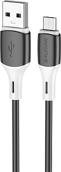 BOROFONE (6974443384765) BX79 USB 2.4A microUSB 1м черный Кабель