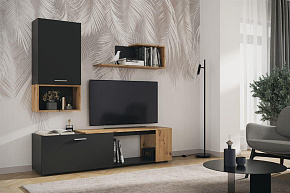НК-МЕБЕЛЬ SVISS гостиная Чёрный/Дуб Артизан 71297248 (2 кор.) Гостиная