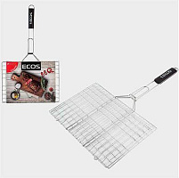ECOS Решетка для барбекю RD-104М (6 секций, р-р 35х25х1,5 см, общая длина 60см, хром.) 999689 Решетка для барбекю