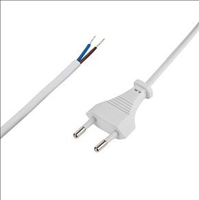 REXANT (11-1147) Сетевой шнур 2х0,75 мм2, 1,8 м белый Электроаксессуары