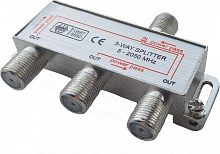СИГНАЛ (6450) Сплиттер 3-WAY 5-2050МГц, с проходом по питанию Сплиттер