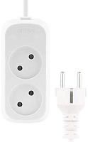 CADENA 2 гн MID 3м бз ПВС 2*1 10А белый