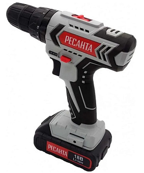 РЕСАНТА ДА-18-2ЛК 18В, 2аккум., кейс 75/14/5 Дрель аккумуляторная шуруповёрт