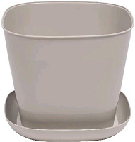 VIOLET квадратное 5,0л. с поддоном (агат) 385009 Кашпо VIOLET квадратное 5,0л. с поддоном (агат) 385009