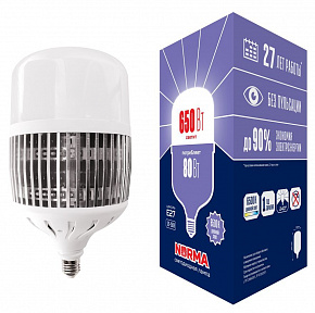 VOLPE (UL-00006796) LED-M80-80W/6500K/E27/FR/NR Мощные лампы M80