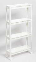 VIOLET VIKEA 4-х ярусная узкая (белая) 782406 Этажерка