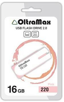 OLTRAMAX OM-16GB-220-розовый USB флэш-накопитель OLTRAMAX OM-16GB-220-розовый