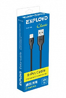 EXPLOYD EX-K-488 Дата-кабель USB - 8 Pin 2М Classic круглый чёрный Дата-кабель