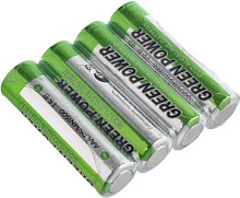 GREEN POWERLAB (00-00028749) LR6 AA Shrink 4 Alkaline 1.5V Батарейка