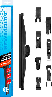 AUTOVIRAZH AV-001433 AV-350W зимняя 35см/14 мультиадаптерная Щетка стеклоочистителя