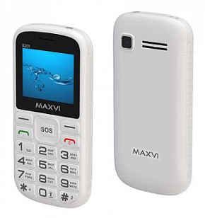 MAXVI B201 White Телефон мобильный