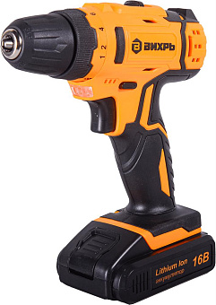 ВИХРЬ ДА-16Л-2КА 16В, 2аккум., кейс,с набором инструментов 72/14/49