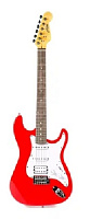 Гитара FABIO ST200-RDMETALL красн/белая H/S/S электро