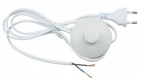 UNIEL (UL-00004434) UCX-C20/02A-170 WHITE Сетевой шнур с вилкой и выключателем