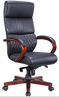 EVERPROF President Wood Кожа Черный Кресло компьютерное