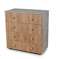 БИТЕЛ ЛОФТ-4 Дуб крафт золотой/Бетон Комод