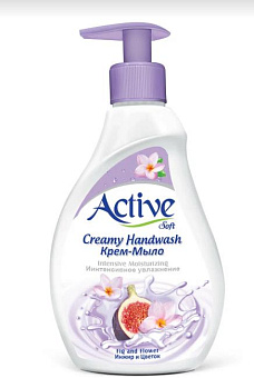 ACTIVE Жидкое крем-мыло с витамином B5 "Инжир", дозатор, 350 мл Purple (511801643) Жидкое крем-мыло