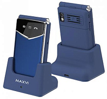 MAXVI E11ds Blue-Silver Телефон мобильный