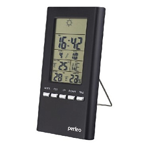 PERFEO (PF_A4599) METEO - PF-S3331F черный Часы-метеостанция