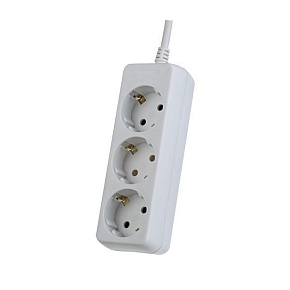PERFEO (PF_A4688) "POWERMATE" - 3 роз - 5м - белый удлинитель
