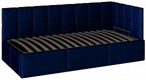 BONMEBEL Кровать Оттава с подъемным механизмом ткань синяя (2 пак.) Кровать