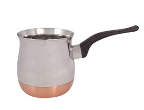 MALLONY Кофеварка стальная 1000 мл, модель CW-1000 (турка/молочник) (9852100) Кофеварка стальная