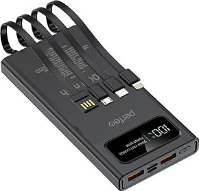 PERFEO (PF_E1631) Universal - 10000mah, черный Повербанк