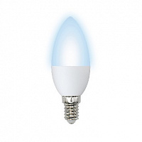 VOLPE (UL-00003795) LED-C37-7W/NW/E14/FR/NR Белый свет 4000K