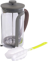 DOMENIK DMF253 Френч-пресс COLOR&WOOD серо-зеленый 1000мл Френч-пресс