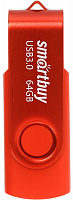 SMARTBUY (SB064GB3TWR) UFD 3.0/3.1 064GB Twist Red красный