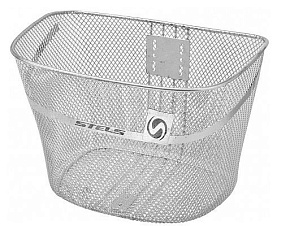 STELS Велокорзина передняя JL-044-4 для28", крепл. за проушины вилки, стальная сереристая 270039 LU052119 Велокорзина