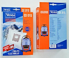 VESTA FILTER EX 01S синтетика комл. 4шт.+2 фильтра (10) Пылесборники