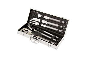 PALISAD Набор приборов для барбекю, 5 шт, в алюминиевом кейсе, Camping 69579 Товары для пикника