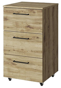 АНРЭКС DOORSET Тумба выкатная 3S. Цвет ДУБ НАВАРРА (1 уп.) Модульная мебель