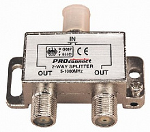 PROCONNECT (05-6021) ТВ краб х 2 под F разъём 5-1000 МГц (10) Делитель