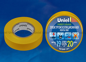 UNIEL (04482) UIT-135P 20/19/01 YEL Изоляционная лента