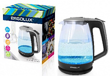 ERGOLUX ELX-KG01-C42 серебристо-черный 1,7л Чайник электрический