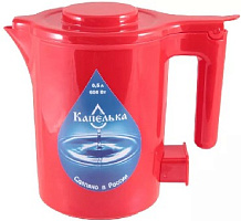 КАПЕЛЬКА 0,5л., 600Вт, красный Чайники электрические КАПЕЛЬКА 0,5л., 600Вт, красный