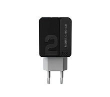 MORE CHOICE (4627151191911) NC46i СЗУ 2USB 2.4A для Apple 8-pin 1м Black Grey СЗУ