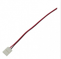 ECOLA SC28C1ESB ECOLA LED strip connector соед. кабель с одним 2-х конт. зажимным разъемом 8mm 15 см. уп. 3 шт. Ширина ленты/сечение 8 мм Длина 15 см 